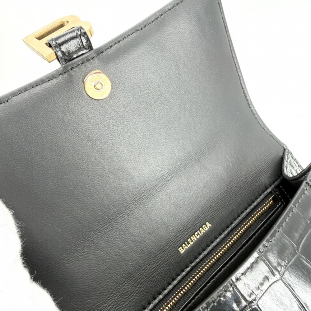 Balenciaga Women's Hourglass Small Handbag Shoulder Bag Crossbody HOURGLASS C... - Picture 6 of 10